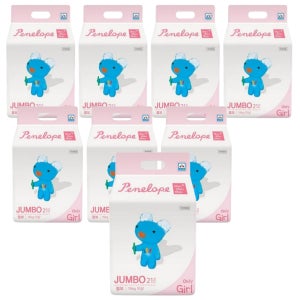 페넬로페 씬씬씬 플러스 팬티 기저귀 점보 여아용 8팩(168매)