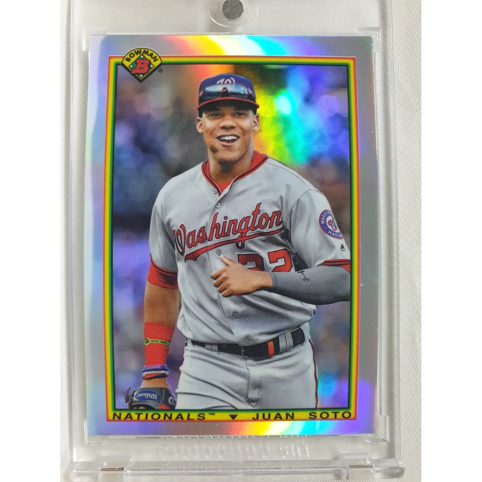 2020 BOWMAN CHROME 후안 소토 #90B-JS 워싱턴 내셔널즈 메이저리그 MLB 야구 스포츠 카드  1개