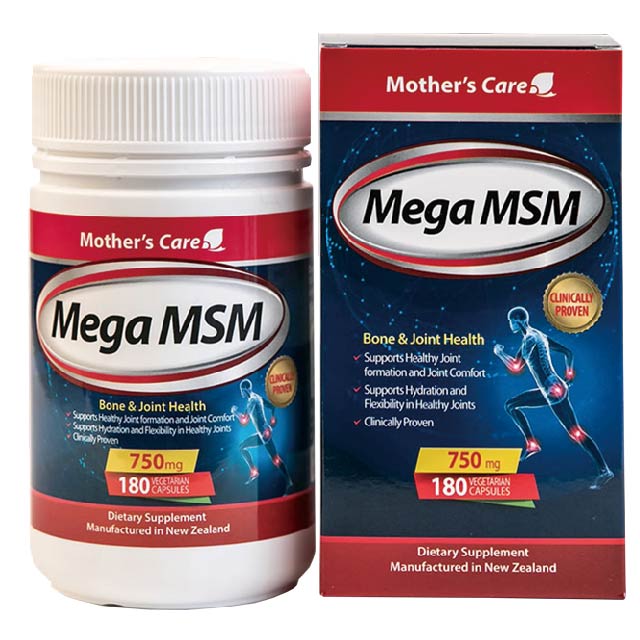뉴질랜드 마더스케어 <b>메가</b> MSM <b>항염증</b> 식이유황 180캡슐+증정품  1개  180정