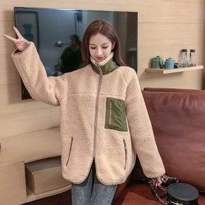 [하프클럽]모노무드 여자 데이트 겨울 가을 코디 후리스 집업