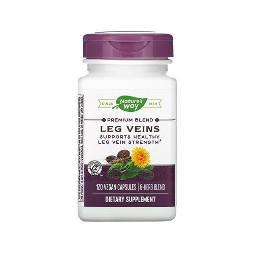[아이허브] <b>네이쳐스웨이</b> Leg Veins 프리미엄 블렌드 120캡슐, 비건 여성영양제 허브 <b>Nature’s Way</b>