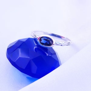 사파이어 오벌컷 실버 반지, 리페어링