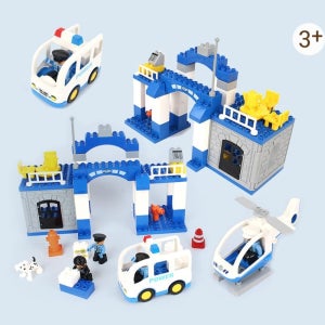 직업체험 폴리스 경찰놀이 듀오블럭 호환 유치원 블럭완구