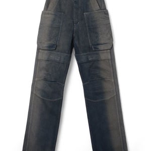 릭오웬스 디그레이드 슬럽 다크더스트 데님 팬츠 카고 STEFAN CARGO RU02E1346 DKDEG 78D 147376030