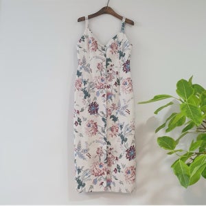 엔틱 플라워 린넨 뷔스티에 원피스, 너참곱다