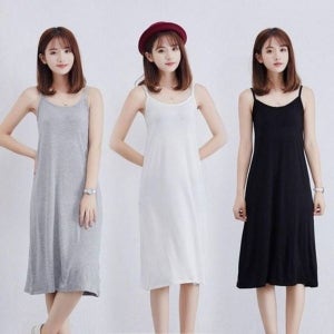 [하프클럽]모노무드 여성 여름 원피스 레이어드 이너 활용 홈웨어