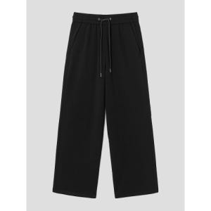 [에잇세컨즈] 기모 안감 와이드 밴딩 슬랙스  블랙 325X21LY25