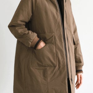 배색시보리패딩점퍼 [OW20434]