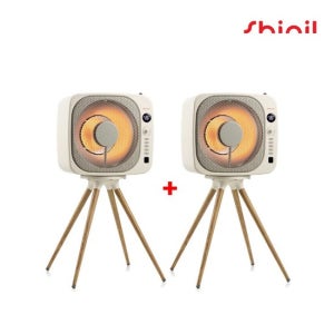 2025 신일 에코팬 큐브히터 더블(2대) 구성_크림베이지( SEH-BE800P) TV상품