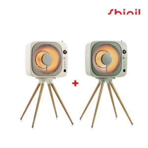 2025 신일 에코팬 큐브히터 혼합 구성_모스그린/크림베이지(SEH-F800KW/SEH-BE800P) TV상품