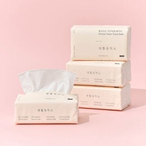 생활공작소 뽑아쓰는키친타올 베이직100매 9팩