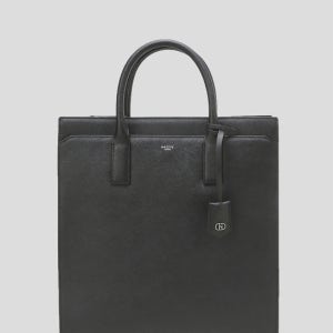[헤지스 액세서리] [15인치 노트북 수납가능][선물추천]블랙 단색 소가죽 토트백 HJBA6E626BK