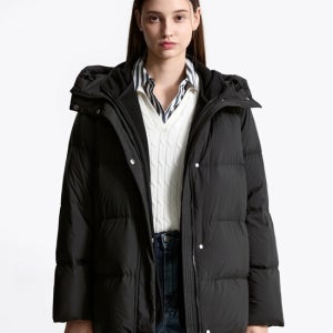 타미힐피거 우먼 구스 다운 플리스 재킷 T22F7QJC082WT2BDS