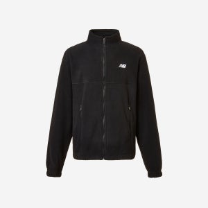 뉴발란스 NEW BALANCE UNI 에센셜 플리스 스텐드넥 집업 NBMDF42103