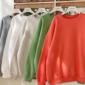 [🔥양기모안감/색감맛집🌈] 컬러양기모박시맨투맨티(23차 재입고)