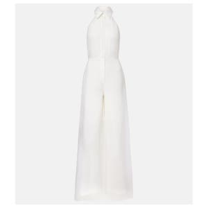 막스마라 웨딩   Tunca 세미 시어 실크 점프수트 TP562347717