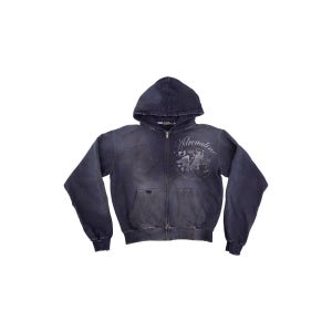 [SUNDAYOFFCLUB : 선데이오프클럽] Adrenaline Thrashed Zip Hoodie - Washed Purple 10월 31일 예약발송