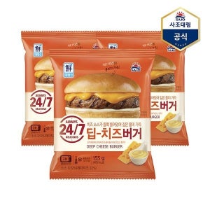 사조 [보리보리]딥치즈 버거 155g X 3개