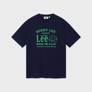 [리] 카우보이 버디리 그래픽 티셔츠 네이비