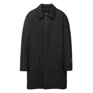 [마에스트로]  차콜그레이 투톤 구스 다운 패딩 하프 코트 WATR3D083CG