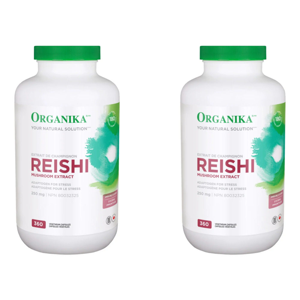 <b>오가니카</b> 영지버섯 추출물 <b>면역력</b> 강화 피로회복 항산화 식물성 캡슐 캐나다 대용량  2개