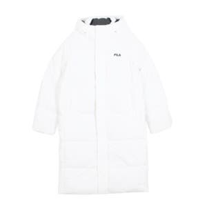 휠라 패딩 PQF FS2DJG4104X-OWH 베이직 로고 롱패딩