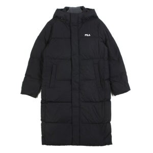 휠라 패딩 PQF FS2DJG4104X-BBK 공용 유니 에어플로우 롱패딩
