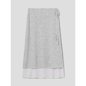 [에잇세컨즈] 부클 니트 저지 스커트  그레이 125X27MQB3