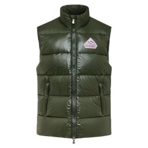 피레넥스 남성 카키 패딩 조끼 25FW HUY021 3170 Kaki