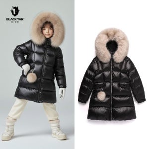 [백화점 출고] 블랙야크 키즈 패딩 여아 사크L 다운 자켓 블랙 덕다운 점퍼
