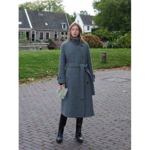 ON&ON 하이넥 벨티트 오버핏 울 코트 NEW5XHB25_1F 770654