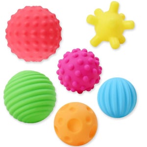 놀이방유아 오감자극 울퉁불퉁 촉감공6P 공장난감 소근육