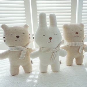 오가닉2겹 털빠짐없는 토끼 곰 호랑이 애착인형 수면인형, 옹아리닷컴
