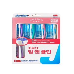 조르단 딥앤클린 칫솔 (4입)