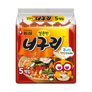 농심 얼큰한 너구리 (5개입)