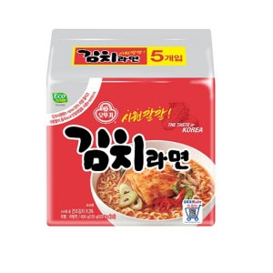 오뚜기 김치라면 (120G*5)