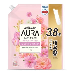 샤프란 아우라 섬유유연제 윌유메리미 (리필) (2.6L)