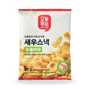 오늘좋은 새우스낵 두툼바삭 (80G)