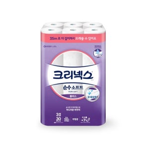 크리넥스 순수소프트 3겹 화장지 (35M*30롤)
