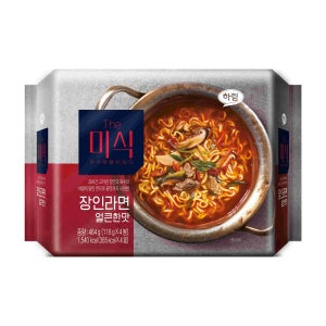 하림 더미식 장인라면 얼큰한맛 (116G*4)