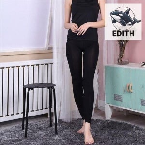 [하프클럽]모노무드 여성 일상활동 레깅스 기능성 블랙 슬림핏 9부