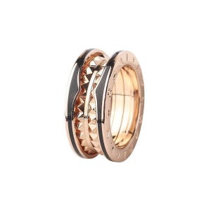 불가리 [불가리] [명품]  357992 핑크골드 비제로원 락 2밴드링 반지 51호 백화점보증서 35927 1