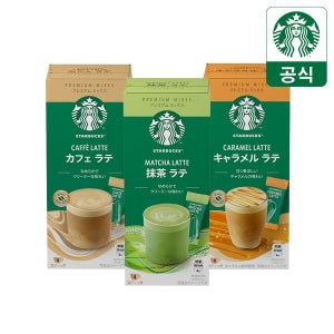 [네슬레공식스토어] [공식] 스타벅스 프리미엄 파우더커피 카페메뉴 4T 모음전(말차라테/캐러멜향라테/카페라테)