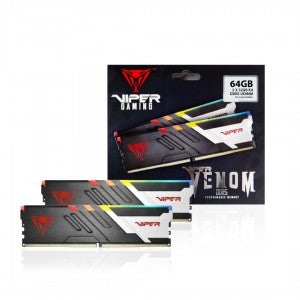 PATRIOT DDR5-5200 CL40 VIPER VENOM RGB 패키지 (64GB(32Gx2))