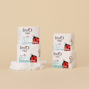 [아임오] 날개까지 유기농 순면커버 유기농 팬티라이너 일반(20p)