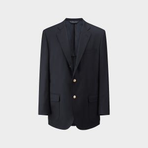 브룩스브라더스 트레디셔널핏 싱글 3버튼 금장 색 블레이저 (네이비) (BBJBMNZ502)
