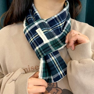 [신상추가/할인/당일발송]양면 체크 양털 목도리 겨울아이템, 밤의소네트