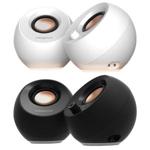 크리에이티브 PEBBLE PRO 스피커 유무선 PC 스피커 화이트 블랙