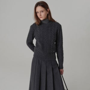 [룩캐스트] 지니 캐시미어 케이블 니트 / JINY CASHMERE CABLE KNIT_3colors