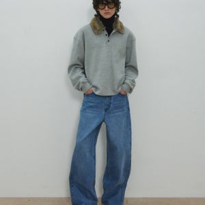 [문선] UNISEX, Loose-Fit Denim Pants / Light indigo MS253UDP01LIN0